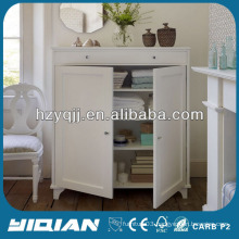 Beautiful White Home Furniture Storage Two Doors Cabinet MDF Side Cabinet